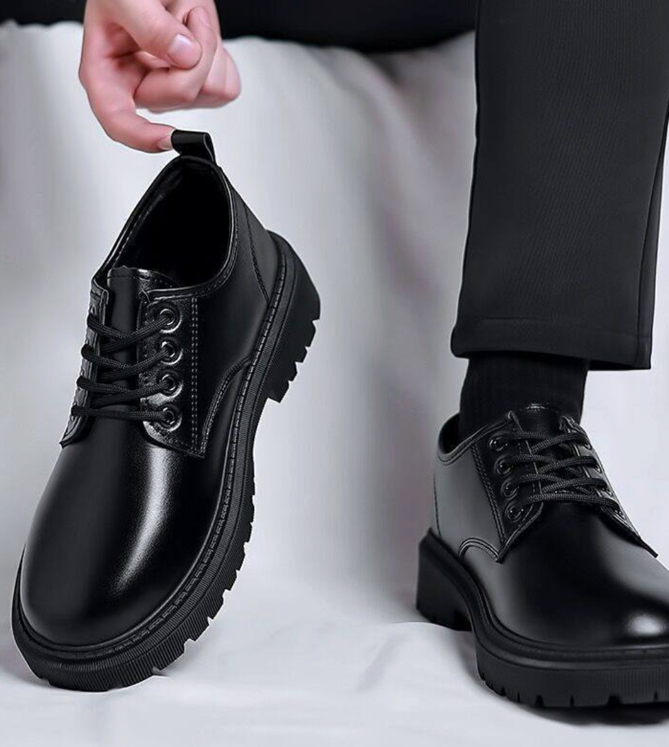 Trendy Lace-Up Work Shoes