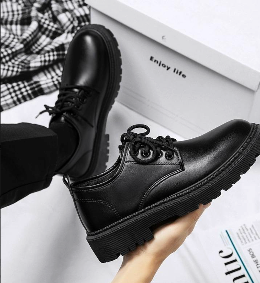 Trendy Lace-Up Work Shoes
